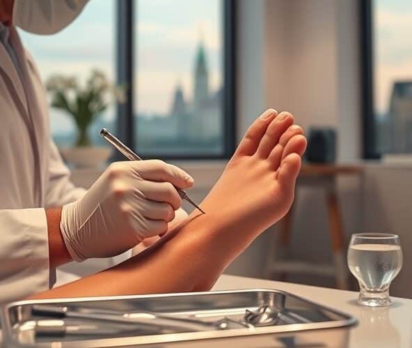 Czy pedicure leczniczy w Warszawie oferuje szybkie leczenie wrastającego paznokcia?