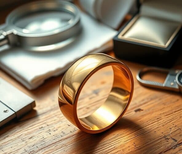 Ile wystawić za używany pierścionek srebrny pozłacany?