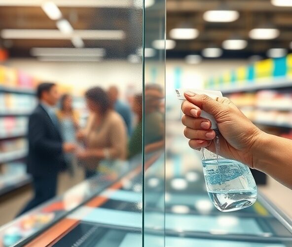 Jak wyczyścić pleksę przezroczystą przy kasie bez zmatowienia i smug?