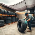 przechowywanie opon na dworze