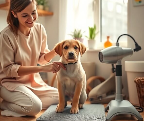 Jak przygotować szczeniaka do psiego fryzjera w Wołominie bez stresu?