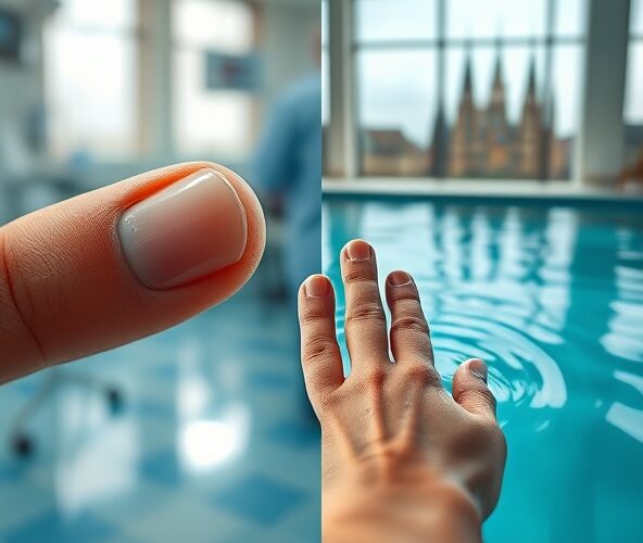 Czy rekonstrukcja paznokcia we Wrocławiu po urazie wytrzyma basen?