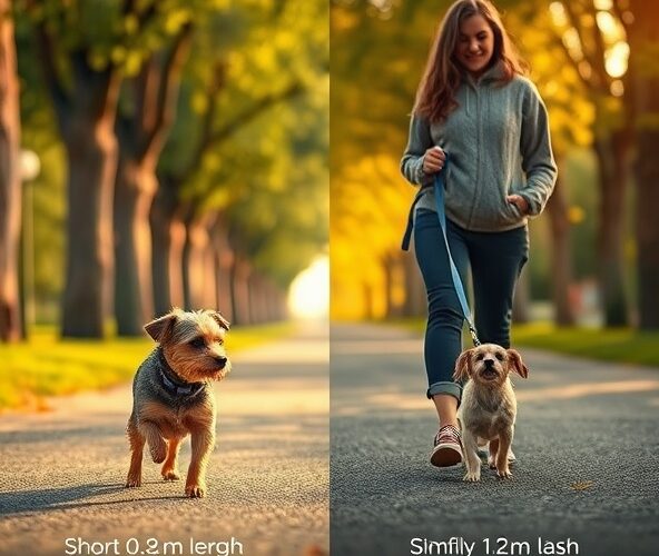 Smycz krótka 0,8 m czy 1,2 m dla małego psa do spokojnych spacerów?