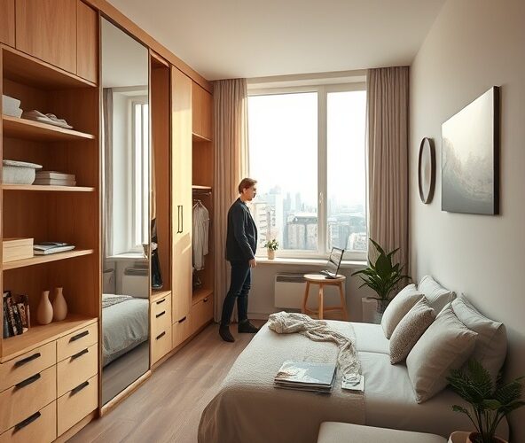 Która szafa na wymiar w Warszawie oszczędzi miejsce w kawalerce?