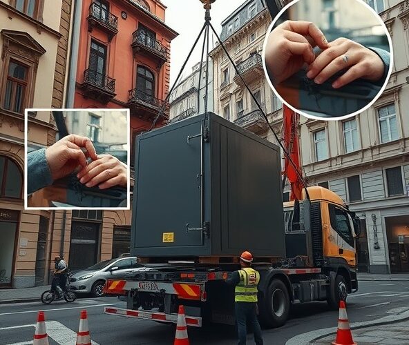 Transport HDS Warszawa: jak zabezpieczyć sejf 800 kg bez windy?