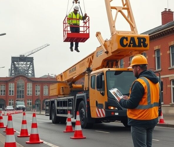 Czy wynajem dźwigów w Zabrzu z koszem wymaga dodatkowych pozwoleń?