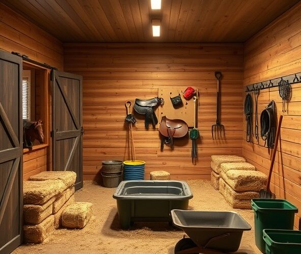 Jakie wyposażenie stajni wybrać dla 1–2 koni przy budżecie 10 000 zł?