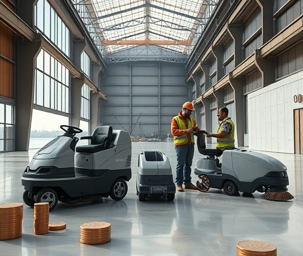 Jak wybrać zamiatarki w Gdańsku do hali 1000 m², by obniżyć koszty?