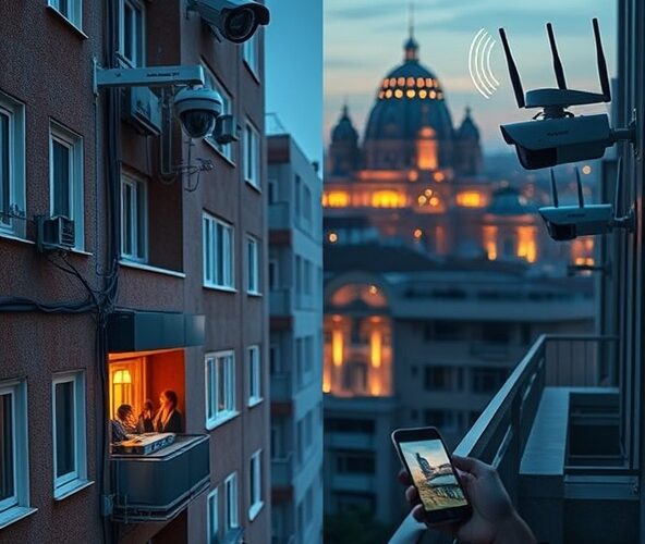 Jaki zestaw do monitoringu w Warszawie do bloku wybrać: PoE czy Wi-Fi?