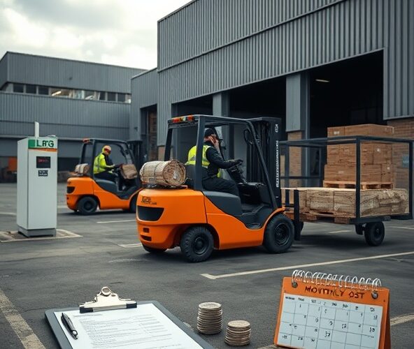 Ile zapłacę miesięcznie za gaz do wózków widłowych w małej flocie?