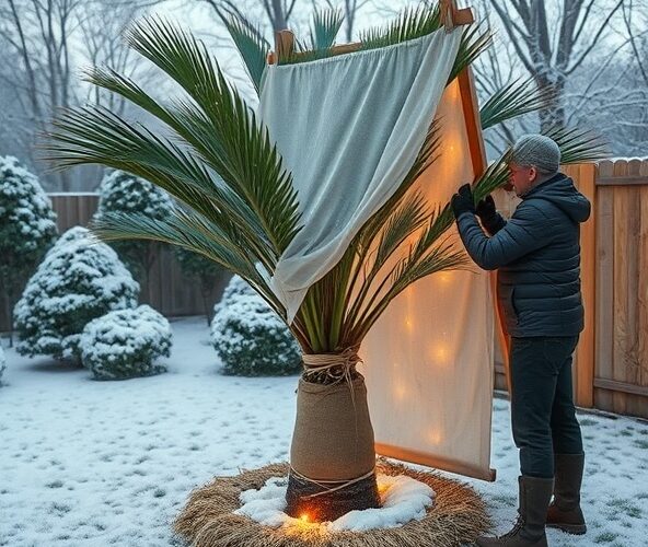 Jak zimować palmę całoroczną w ogrodzie, by przetrwać mrozy?