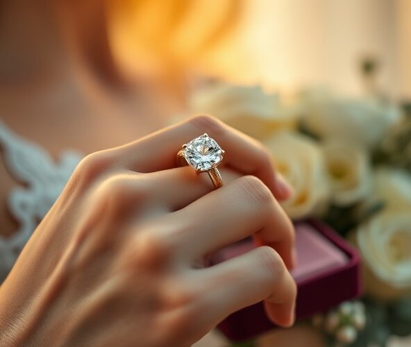Czy złoty pierścionek z cyrkonią 585 sprawdzi się jako tańsza alternatywa diamentu na zaręczyny?