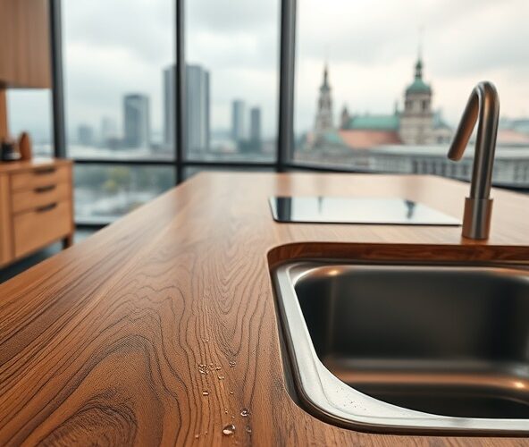 Jak wybrać trwałe blaty drewniane w Warszawie do kuchni z wilgocią?