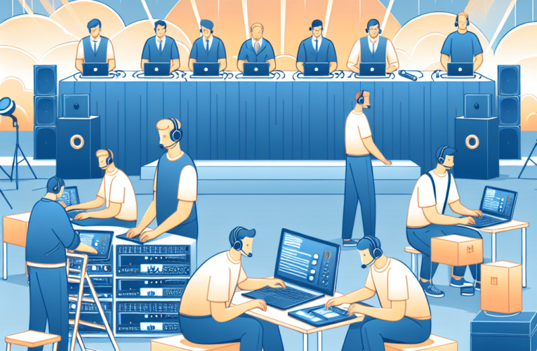 Obsługa techniczna imprez: Jak zapewnić sukces każdemu wydarzeniu?