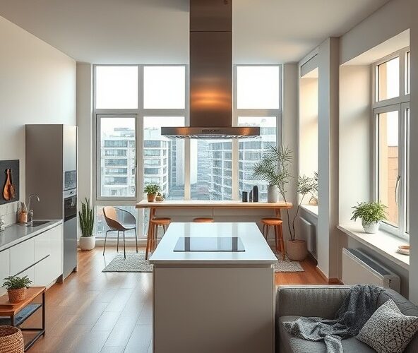 Jak wybrać okap Ciarko w Warszawie do małej, otwartej kuchni, aby skutecznie ograniczyć zapachy w salonie?