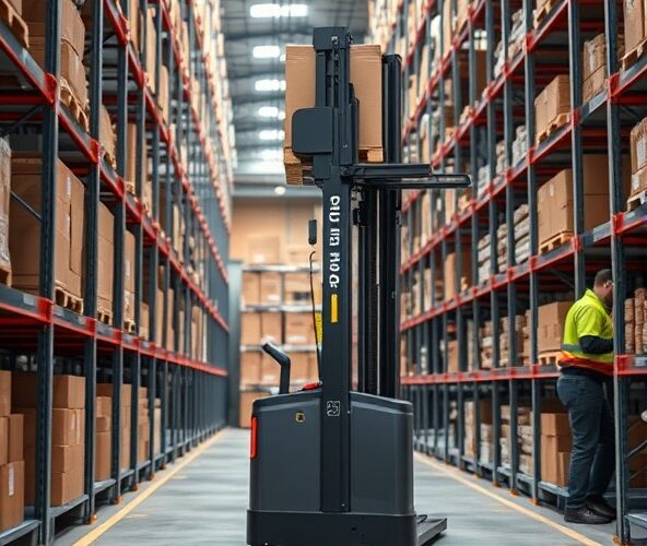 Jaką sztaplarkę elektryczną wybrać do wąskich korytarzy małego magazynu, aby przyspieszyć kompletację zamówień?