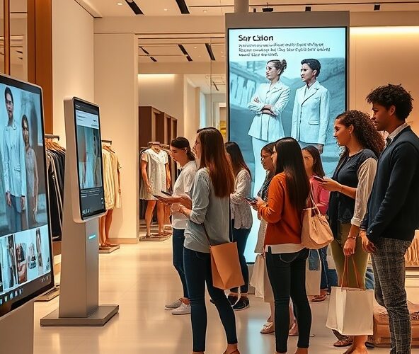 Jak właściciel sklepu odzieżowego wykorzysta ekspozytory multimedialne, aby zwiększyć sprzedaż?