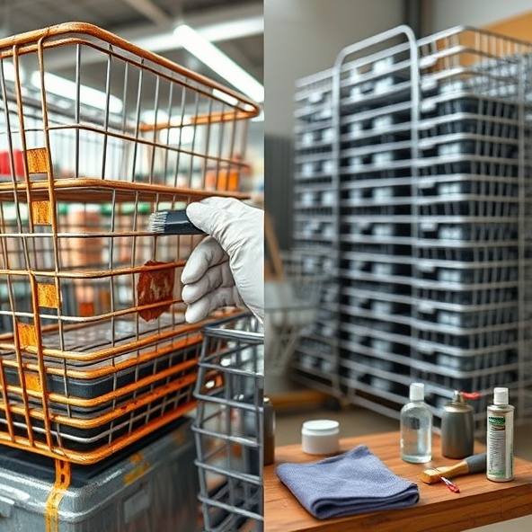 kosze metalowe sklepowe