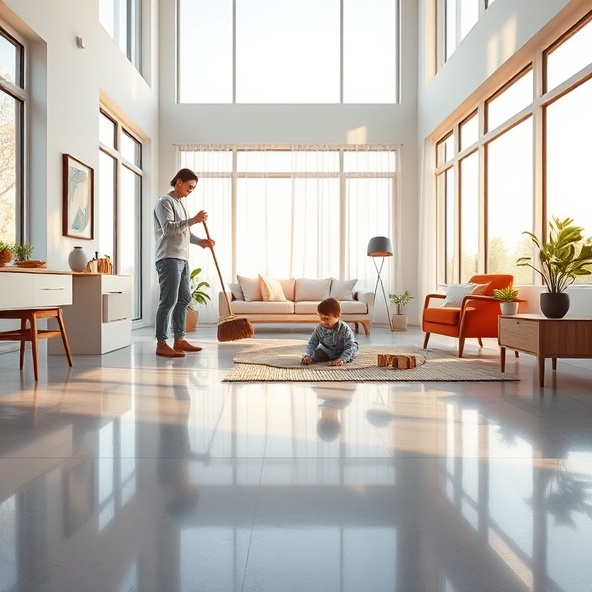 beton polerowany w domu