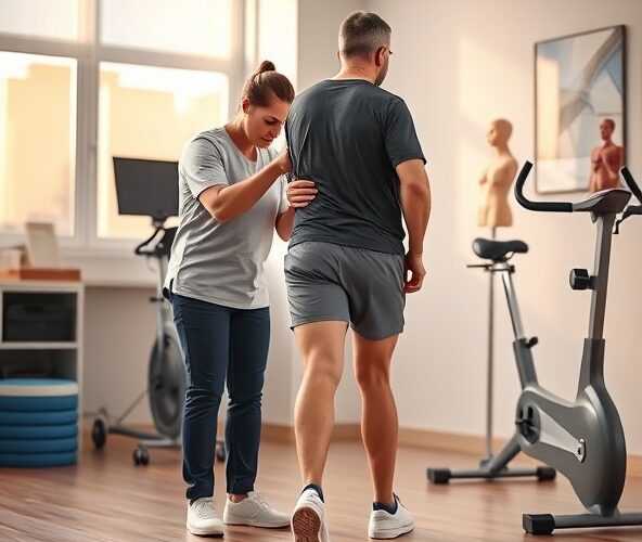 Jak znaleźć dobrego fizjoterapeutę w Sosnowcu po artroskopii kolana, żeby szybciej wrócić do pełnego zgięcia i chodzenia bez bólu?