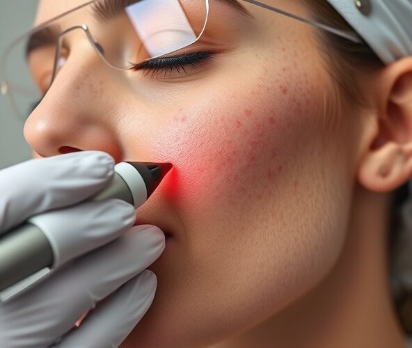 Czy laserowe usuwanie przebarwień jest bezpieczne przy trądziku różowatym i widocznych naczynkach?