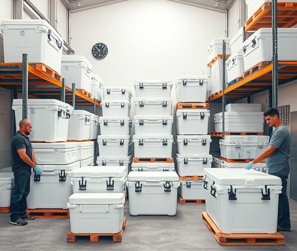 Jak magazynować lodówki styropianowe, by uniknąć uszkodzeń?